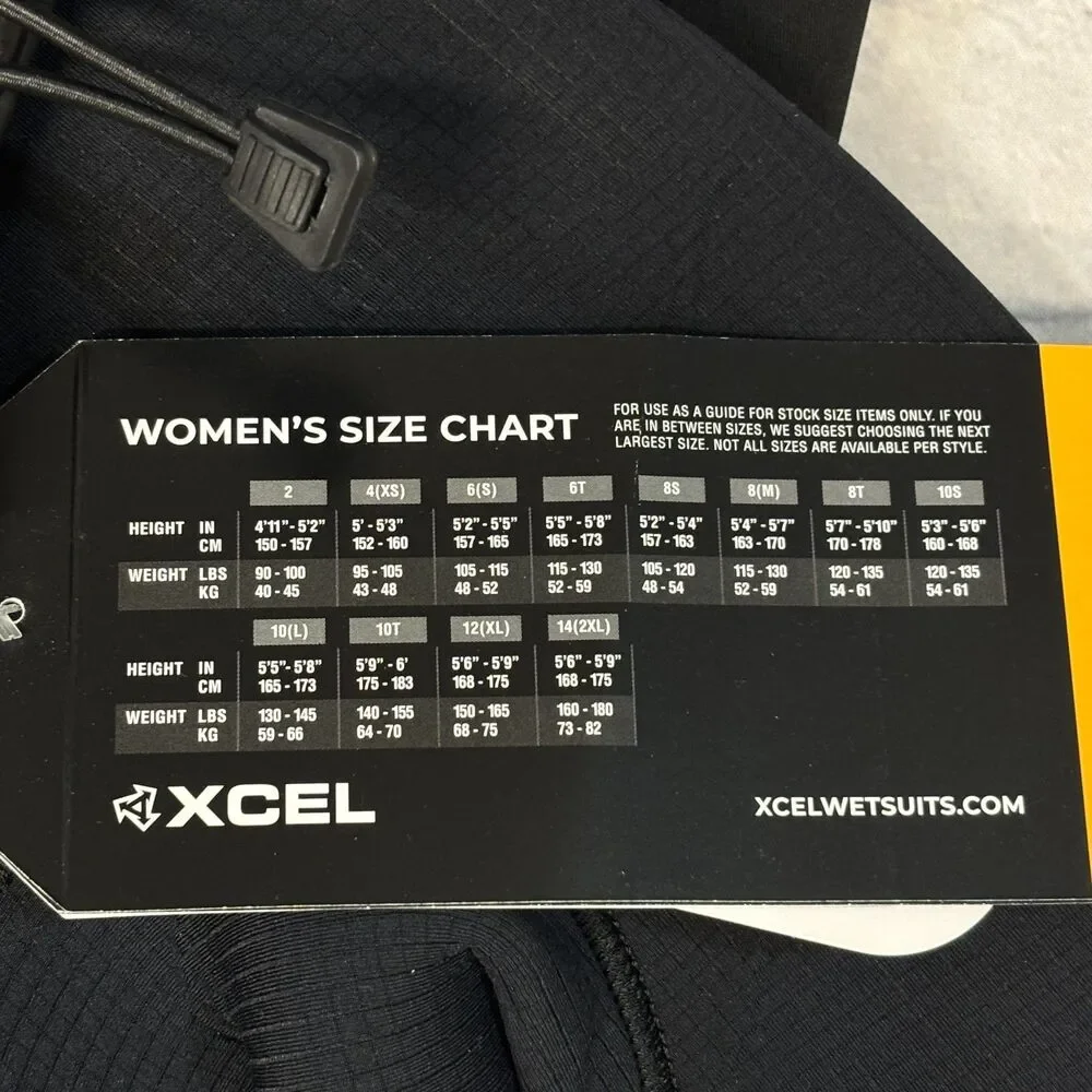 NWT Xcel Infiniti Women 5/4mm Hooded Wetsuit Chest Zip Size 10S WR54ZH20 D120 -2
